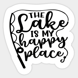 The Lake Is My Happy Place Sticker